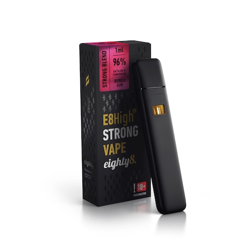 Eighty8 E8H Vape Bubble Gum 96% 1ml