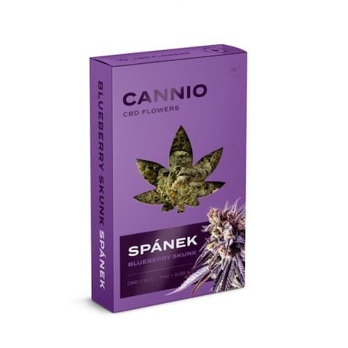 CANNIO CBD  kvety SPÁNEK Blueberry Skunk 1g