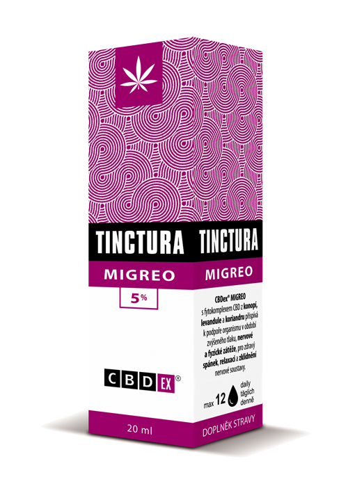 CBDex CBD Tinctura Migreo 5% 20ml 