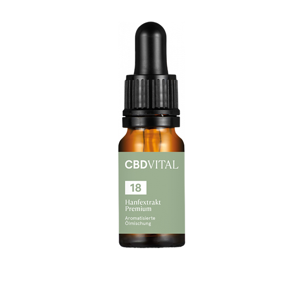 CBD konopný olej prírodný prémium 1800mg 18% 10ml CBD Vital