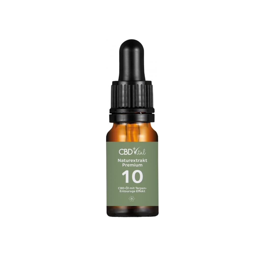 CBD konopný olej prírodný prémium 1000mg 10% 10ml CBD Vital