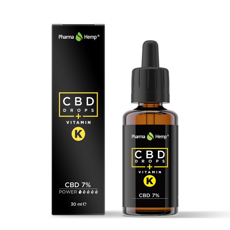 CBD drops s vitamínem K 7% 30ml Pharma Hemp