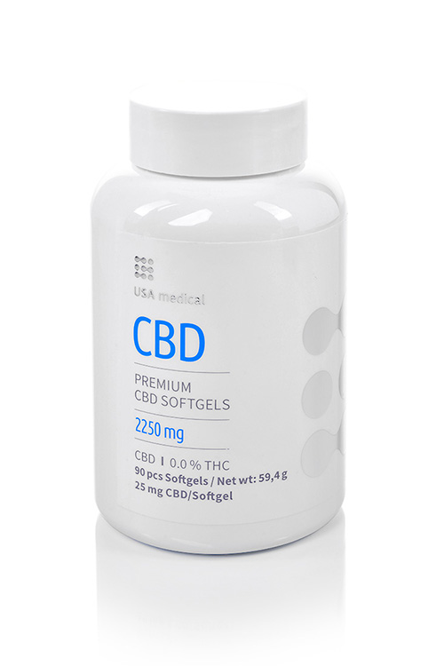 CBD kapsle 2250mg USA MEDICAL