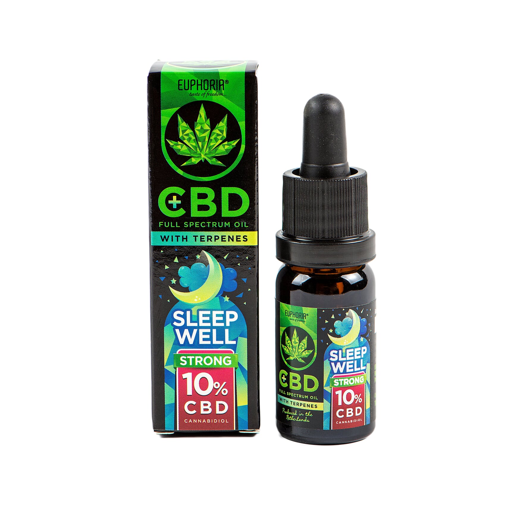 Euphoria CBD olej 10% s terpenmi 10ml 1000mg SLEEP WELL