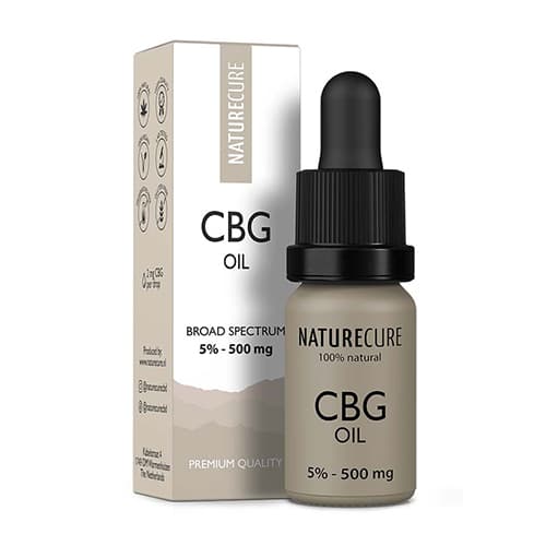 CBG BROAD SPECTRUM olej 5% 500mg 10ml NATURE CURE