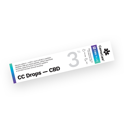 Kvapky CC Drops s CBD 3% 7ml CannaCare