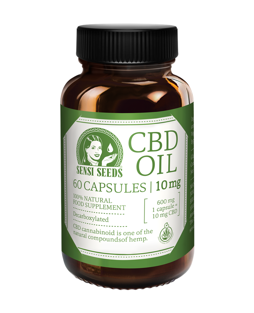 CBD olej kapsule 10mg 60ks SENSI SEEDS