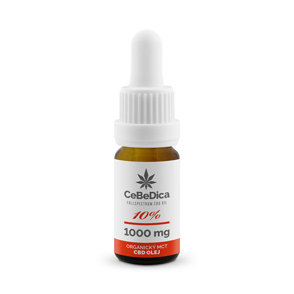 CBD olej 10% 1000mg 10ml CeBeDica