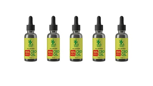 CBD olej full spectrum 15% 1500mg 10ml 5ks GREEN FAIRY